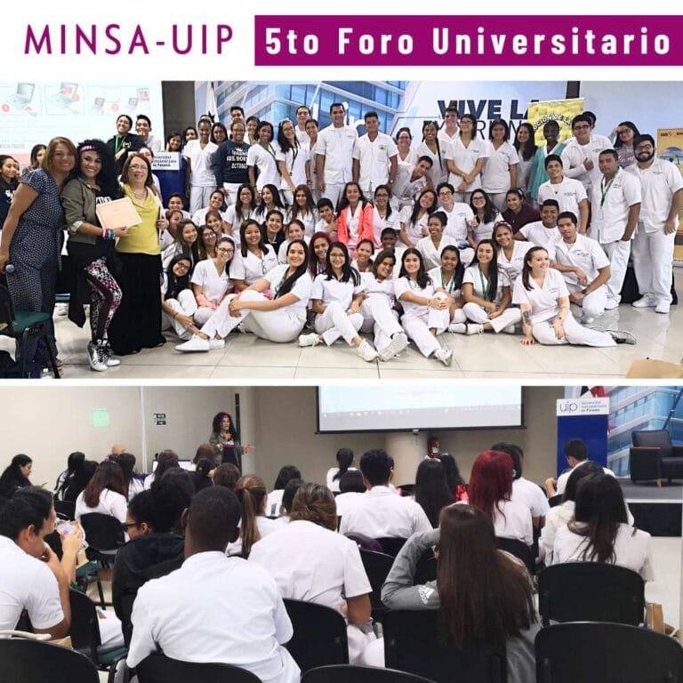 Foro Universitario de la Universidad de Panamá (UIP) y el MINSA.