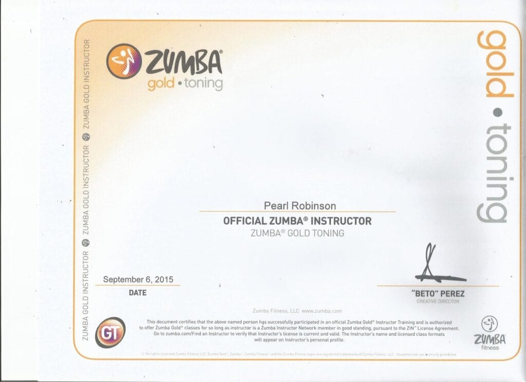 ZUMBA GOLD TONING