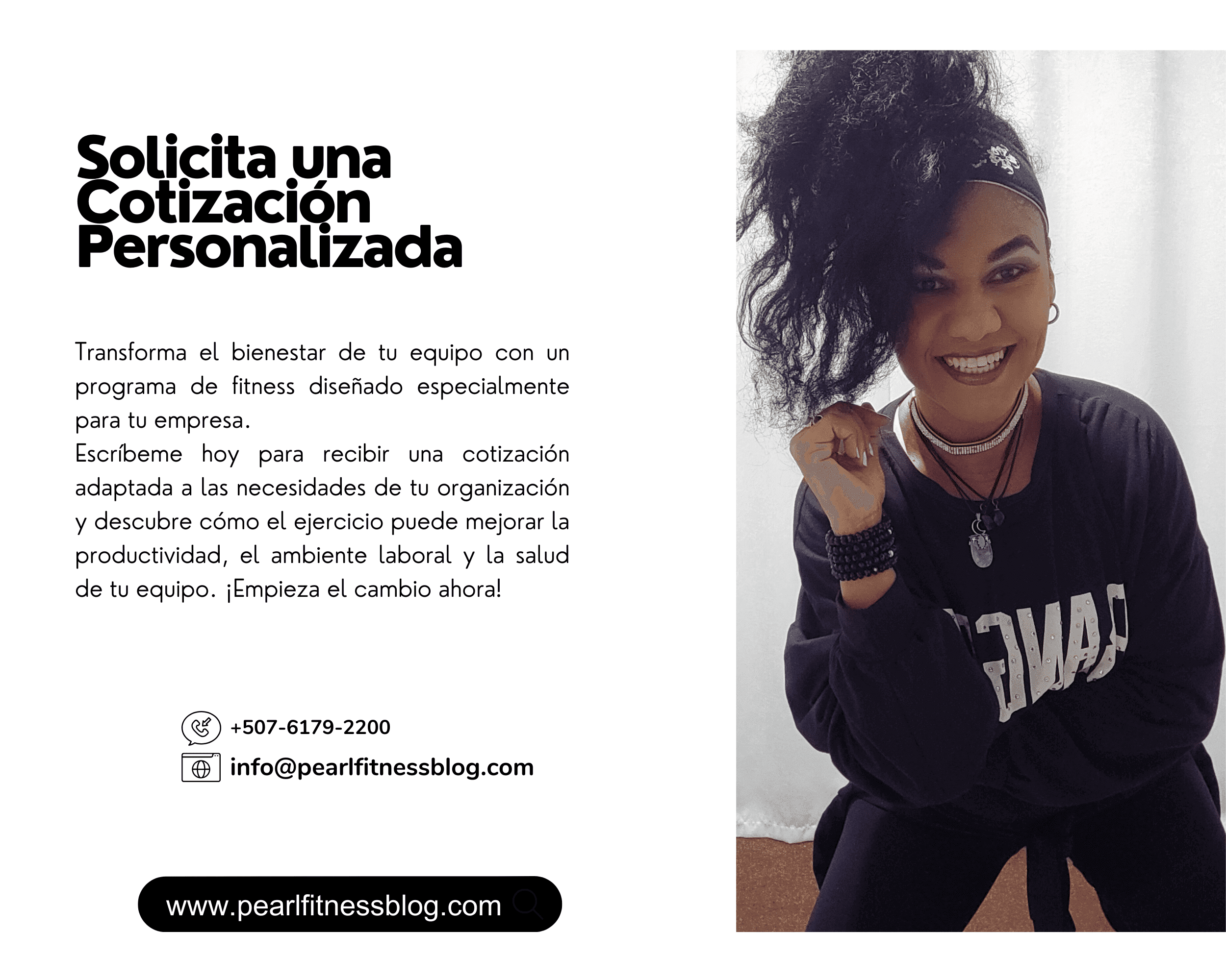 contacto pearl fitness corporativo