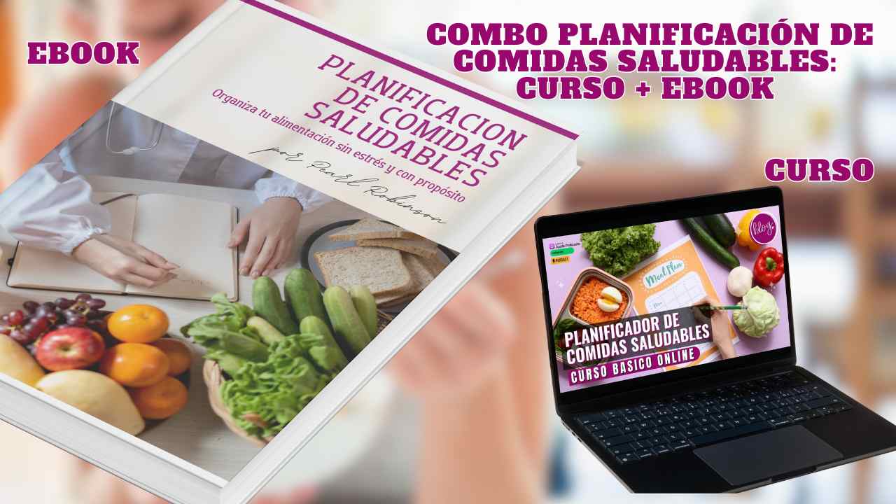 Servicios Fitness 9 Combo Planificación de Comidas Saludables Curso + Ebook