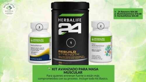kit avanzado masa muscular herbalife